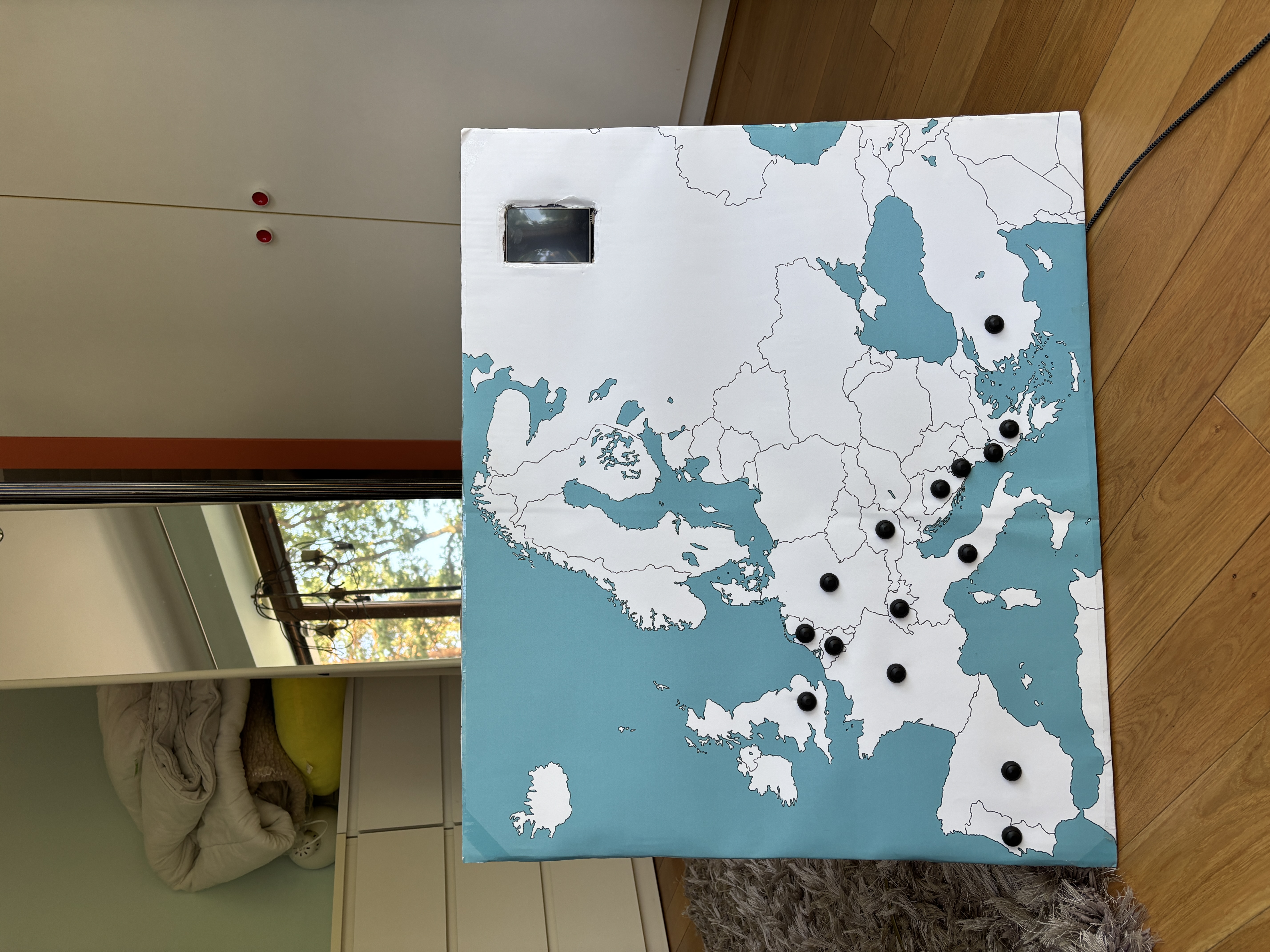 Europe travel map project cover