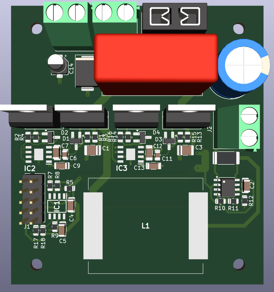 4-quadrant current source PCB render