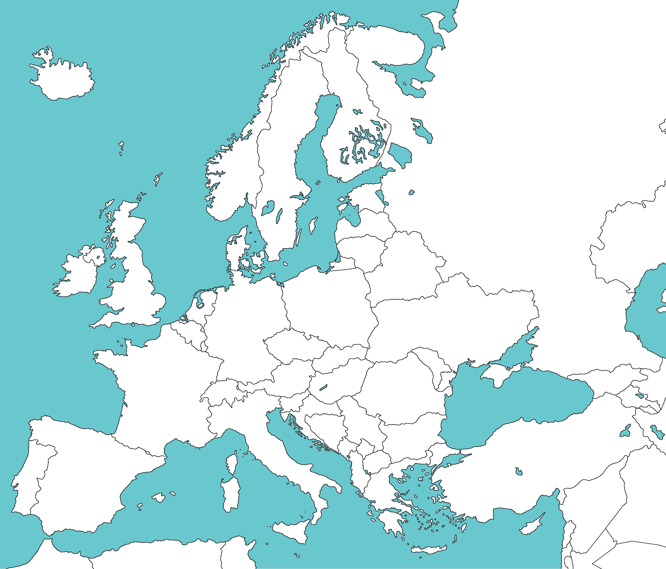 A0 Europe map reference